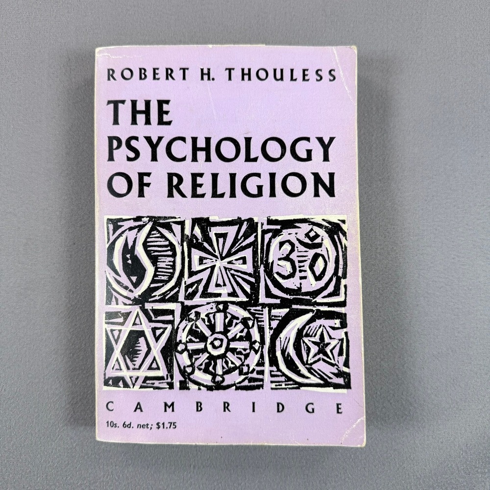 Robert H Thouless The Psychology of Religion 1961 Softcover 1st PB Ed Psychology